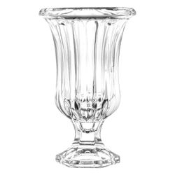 Vaso De Vidro Com Pé Kansas Transparente 15x14cm -... - BARBIZAN DECORE