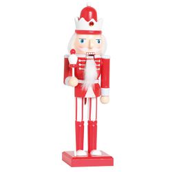 Soldado de Chumbo Decorativo Madeira Vermelho 25cm... - BARBIZAN DECORE