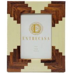 Porta Retrato Em Madeira e Resina Caramelo 10x15 c... - BARBIZAN DECORE