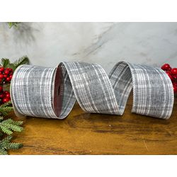 Fita Natalina Aramada 6,3cm Xadrez Cinza E Branco ... - BARBIZAN DECORE