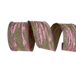 Fita Natalina Cru 6,3cm Rosa Com Brilho 9,14m - 38... - BARBIZAN DECORE