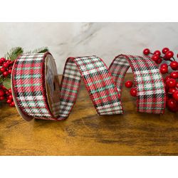 Fita De Natal Aramada 3,8cm Xadrez 9,14mts - 38414 - BARBIZAN DECORE