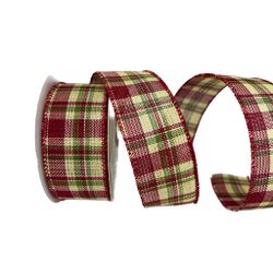 Fita De Natal Aramada 3,8cm Xadrez 9,14mts - 38417 - BARBIZAN DECORE