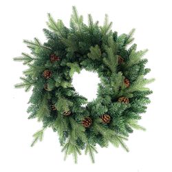 Guirlanda Decorativa Natal Verde com Pinha 150 Tip... - BARBIZAN DECORE