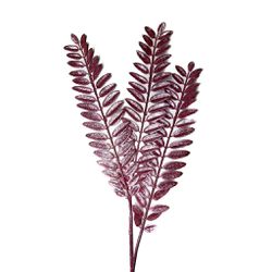 Galho Natalino Folha Rosa Brilho Enfeite Árvore De... - BARBIZAN DECORE
