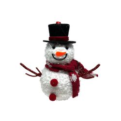 Boneco de Neve Decorativo Pendurar Natal 12cm - 39... - BARBIZAN DECORE
