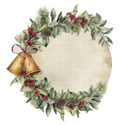 Kit 4 Peças Jogo Americano de Natal Sino Bege - 39... - BARBIZAN DECORE