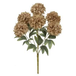 Buque Crisantemo Bege Outono 42cm - 40544 - BARBIZAN DECORE