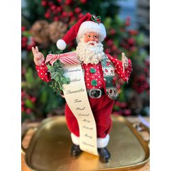 Enfeite Papai Noel De Resina Com Celular 27,5cm De... - BARBIZAN DECORE
