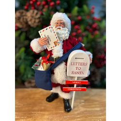 Papai Noel Resina Colecionável Carteiro Colorido 2... - BARBIZAN DECORE