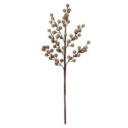 Galho Natalino Perolas Bege Decoração Árvore Guirl... - BARBIZAN DECORE