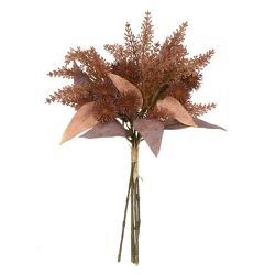 Buque Ramalhete Mamona Ocre Outono 38cm Flor Decor... - BARBIZAN DECORE