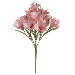 Buque de Flores Astromelia Cetim x15 Rosa Outono 3... - BARBIZAN DECORE