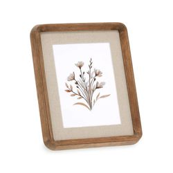 Porta Retrato Madeira e Linho Marrom 15x20cm Mart ... - BARBIZAN DECORE