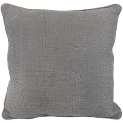 Almofada Lisa Linhão Cinza com Cordão 52x52cm - 42... - BARBIZAN DECORE