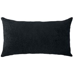 Almofada Boucle Preto Lisa 35x52cm - 42983 - BARBIZAN DECORE