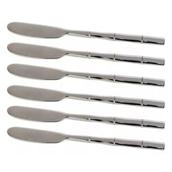 Jogo 6 Espatulas Steel Wood Aco Inox Cabo Estilo B... - BARBIZAN DECORE