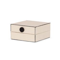 Caixa Decorativa em MDF Botton Off White 16cm Mart... - BARBIZAN DECORE