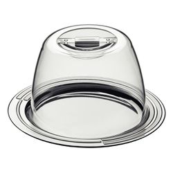 Porta-Queijo Tramontina Ciclo em Aço Inox 20 cm - ... - BARBIZAN DECORE