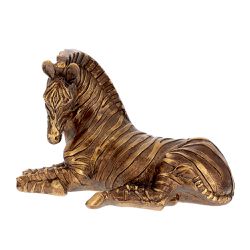Escultura Decorativa De Zebra Em Polirresina 29cm ... - BARBIZAN DECORE