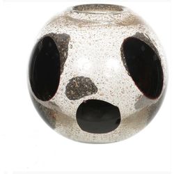 Vaso Decorativo Vidro Tipo Murano Transparente Pre... - BARBIZAN DECORE