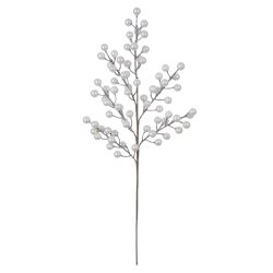 Galho Natalino Perolas Branco Decoração Árvore Gui... - BARBIZAN DECORE