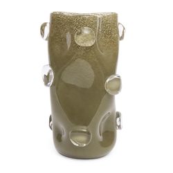 Vaso Coleção Orgânica em Vidro Esverdeado G - 4531... - BARBIZAN DECORE