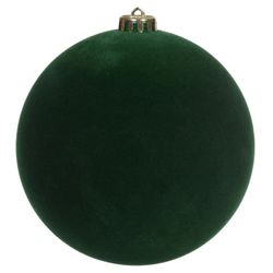 Bola De Natal Grande Veludo Verde 1 Unidade 15cm -... - BARBIZAN DECORE