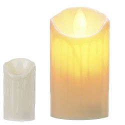 Vela Redonda Led Chama Viva Decoração Natal - 4150... - BARBIZAN DECORE
