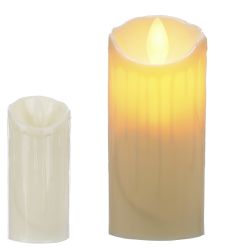Vela Redonda Led Chama Viva Decoração Natal - 4150... - BARBIZAN DECORE