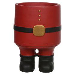 Cachepot Vaso Cimento Decorativo Natal Papai Noel ... - BARBIZAN DECORE