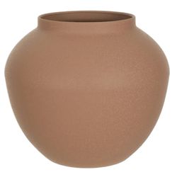 Vaso Decorativo Metal Texturizado 18cm Marrom - 52... - BARBIZAN DECORE