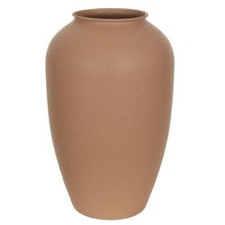 Vaso Decorativo Metal Texturizado 26,5cm Marrom - ... - BARBIZAN DECORE