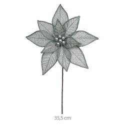 Flor De Natal Bico De Papagaio Grande Verde Claro ... - BARBIZAN DECORE