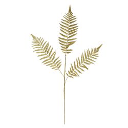 Galho Natalino Brilho Dourado Folha Enfeite P Árvo... - BARBIZAN DECORE