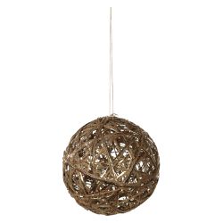 Bola Natal 1 Unidade Aramada Champagne Rustica 12c... - BARBIZAN DECORE