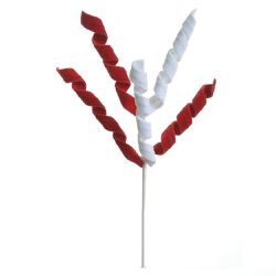 Galho Natalino Mola Candy Vermelho E Branco - 4210 - BARBIZAN DECORE