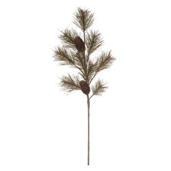 Galho Natalino Verde Com Pinhas Enfeite P/ Árvore ... - BARBIZAN DECORE
