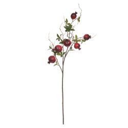 Galho Decorativo Romã 85cm Vermelho - 44480 - BARBIZAN DECORE