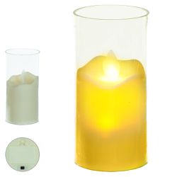Vela Redonda Led Chama Viva Decoração Natal - 4150... - BARBIZAN DECORE