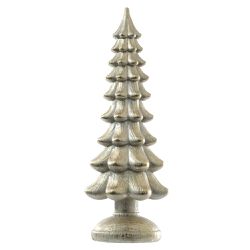 Árvore Natalina Decorativa Resina Dourado 43cm - 4... - BARBIZAN DECORE