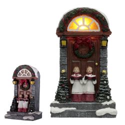 Enfeite Natalino Mini Vila Coral de Natal - 41502 - BARBIZAN DECORE