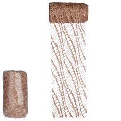 Fita Tela Com Glitter Nude 12cmx5m Natal - 38409 - BARBIZAN DECORE