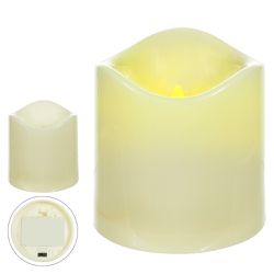 Vela Redonda Led Chama Viva Decoração Natal - 4150... - BARBIZAN DECORE