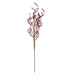 Galho Natalino Glitter Vermelho 85cm Decoração Nat... - BARBIZAN DECORE
