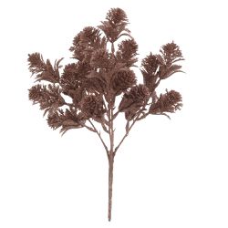 Galho Natal Decorativo Glitter Rosa 35cm - 38400 - BARBIZAN DECORE