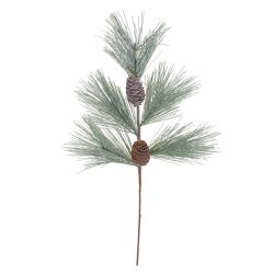 Galho Natalino Verde Com Pinhas Enfeite P/ Árvore ... - BARBIZAN DECORE