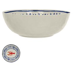 Saladeira em Melamina Camarão Praia 28cm - 43226 - BARBIZAN DECORE