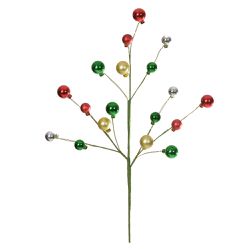 Galho Natal Bolas Colorido Decoração Natal - 44039... - BARBIZAN DECORE