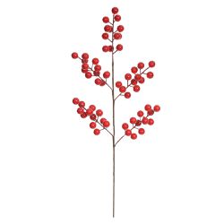 Galho Natalino Berry Vermelho 50 cm - 44172 - BARBIZAN DECORE